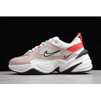 2020 Nike M2K Tekno Fossil Stone Summit White-Red AO3108-205 Shoes
